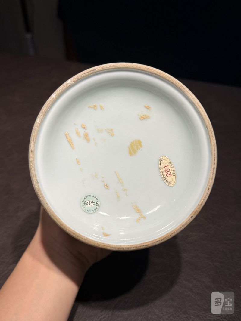 清乾隆 青花缠枝莲纹烛台 - 图21